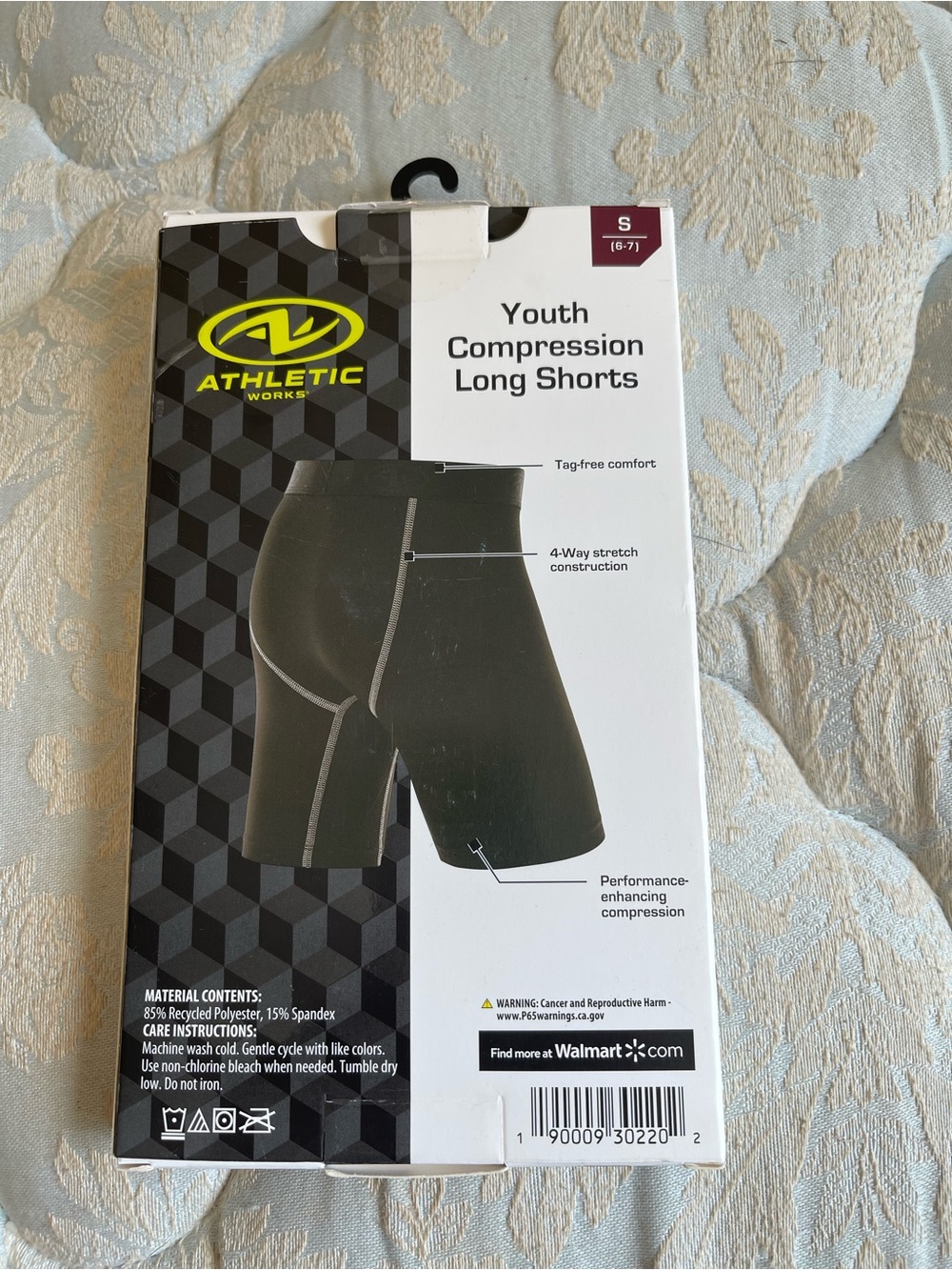 Athletic Works Youth Compression Long Shorts Size S (6-7)